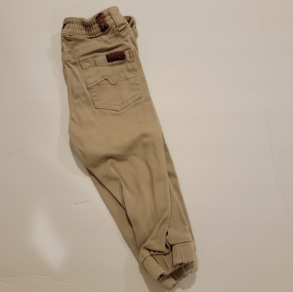 7fam seven for all mankind jogger pant khaki Jean 18m tan - Picture 8 of 8